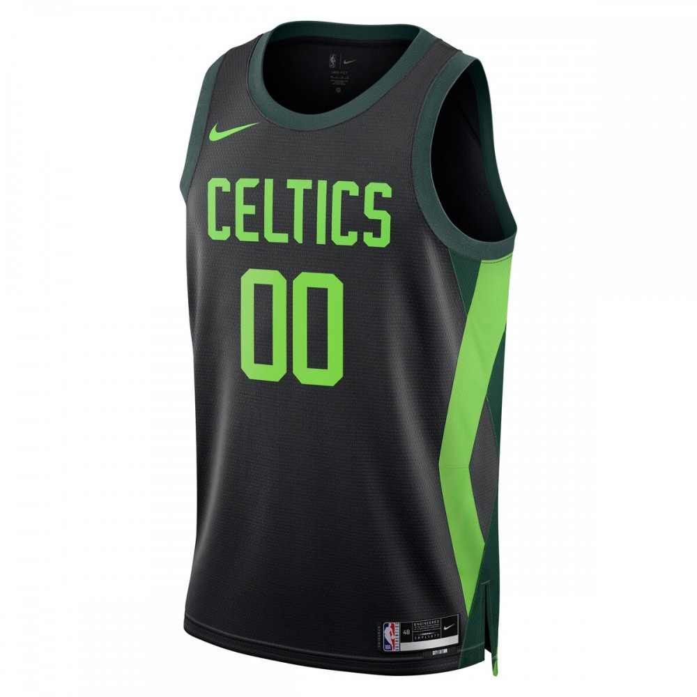 Boston Celtics Unisex 2024/25 Custom Swingman Jersey - City Edition - Black-Pro Kit Vault | Brand New 26/27 Sports Jerseys